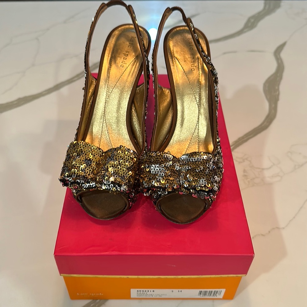 Kate Spade gold shoes